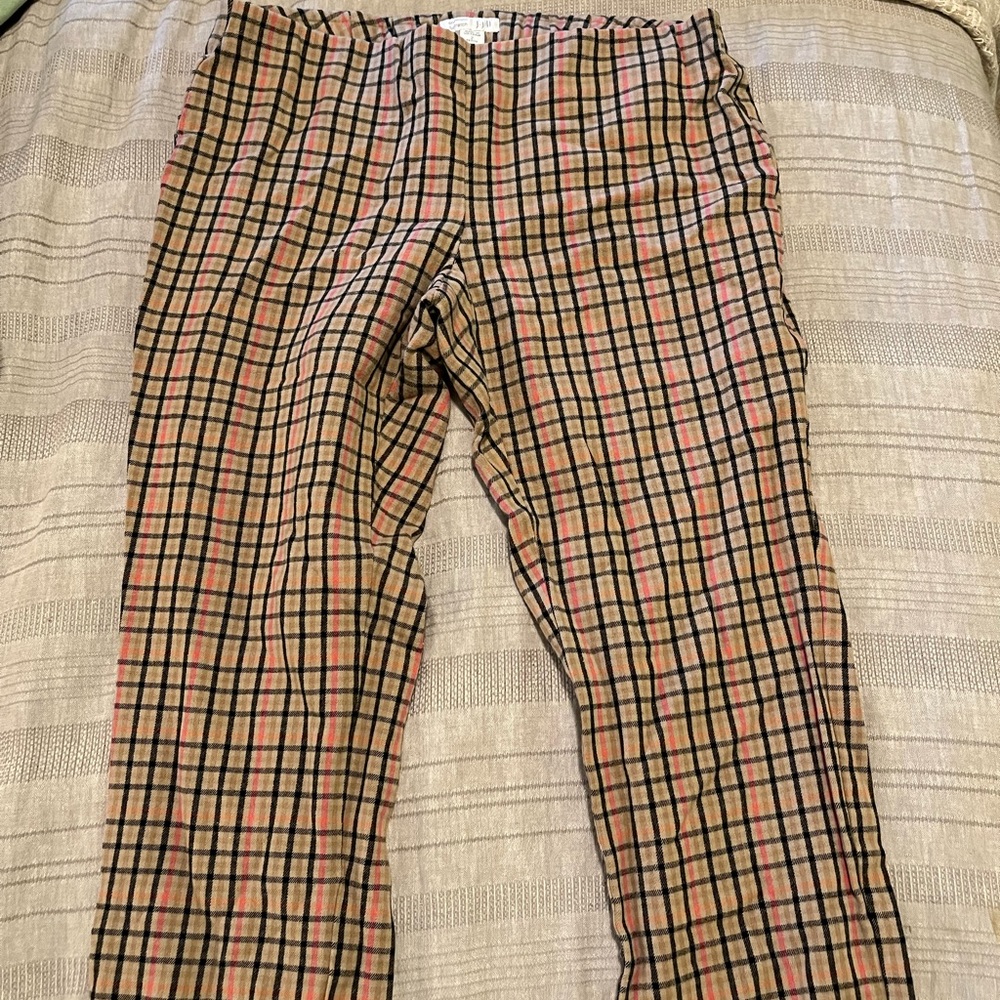 J. Jill plaid jeggings